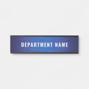 Placa de Identificação do Departamento na Porta