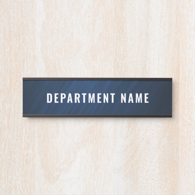 Placa de Identificação do Departamento na Porta (Frente)