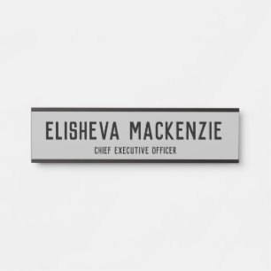 Placa de Identificação para Porta de Escritório - 