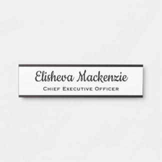Placa de Identificação para Porta de Escritório -