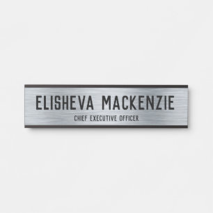 Placa de Identificação para Porta de Escritório - 