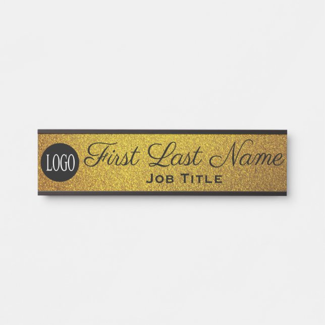 Placa de Identificação para Porta de Escritório Lu (Frente)