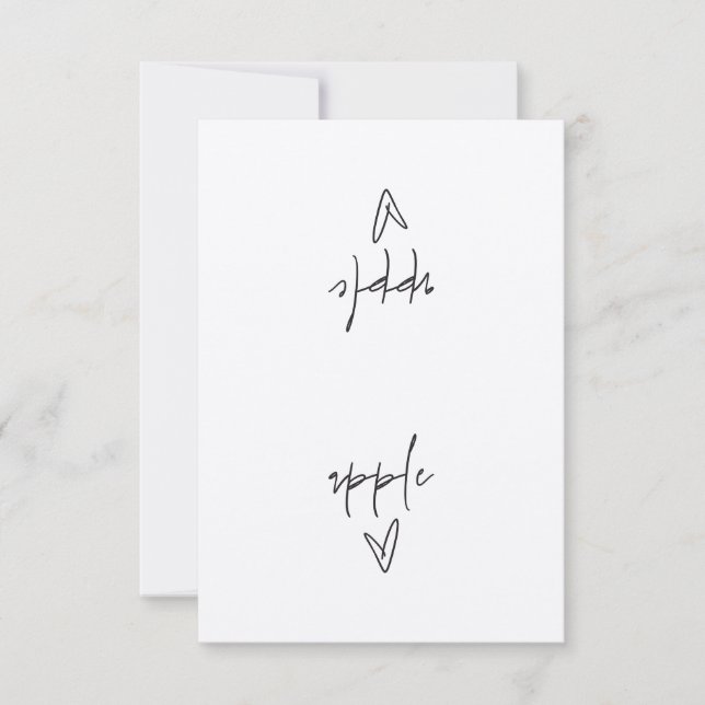 Placa de inclinação da etiqueta de Comida da Apple (Frente)