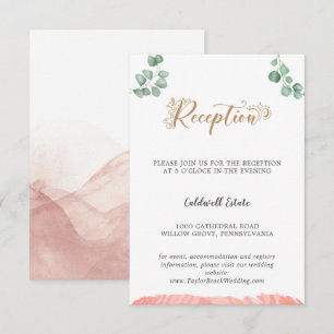 Placa de inserção da Recepção de casamento verde D