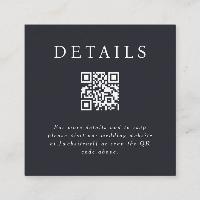 Placa de inserção de código QR Parker (Frente)