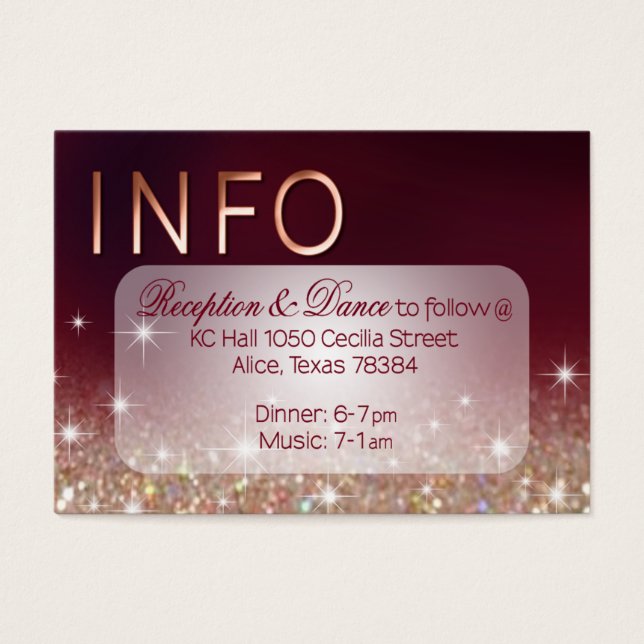 Placa de inserção de rosa ouro burgundy da Tiffany (Frente)