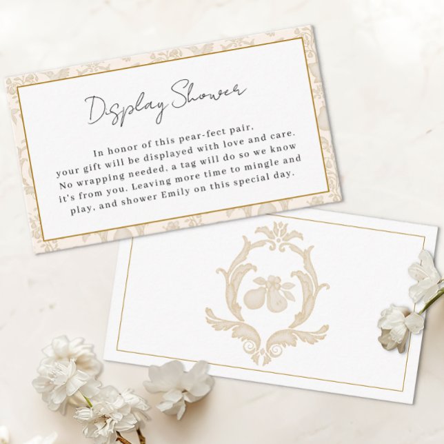 Placa de inserção do Chá de exibição de Peça Perfe (Display Shower Card)