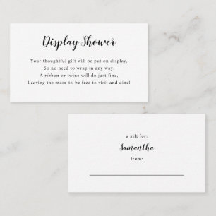 Placa de inserção do Chá de fraldas de exibição br