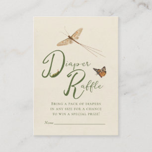 Placa de inserção do Chá de fraldas Raffle da Fral