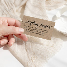 Placa de inserção do Chá do roteiro Rustic Kraft