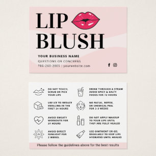 Placa de Instrução Posta Lip Moderno ApósCare