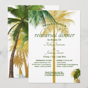 Placa de Janto de Casamento de Palm Tree Beach