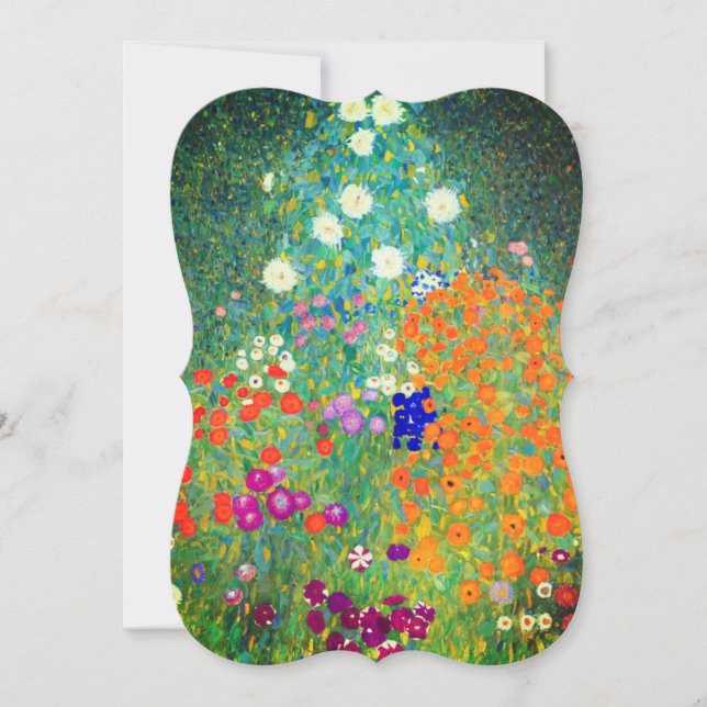 Placa de Jardim Flor Gustav Klimt (Frente)