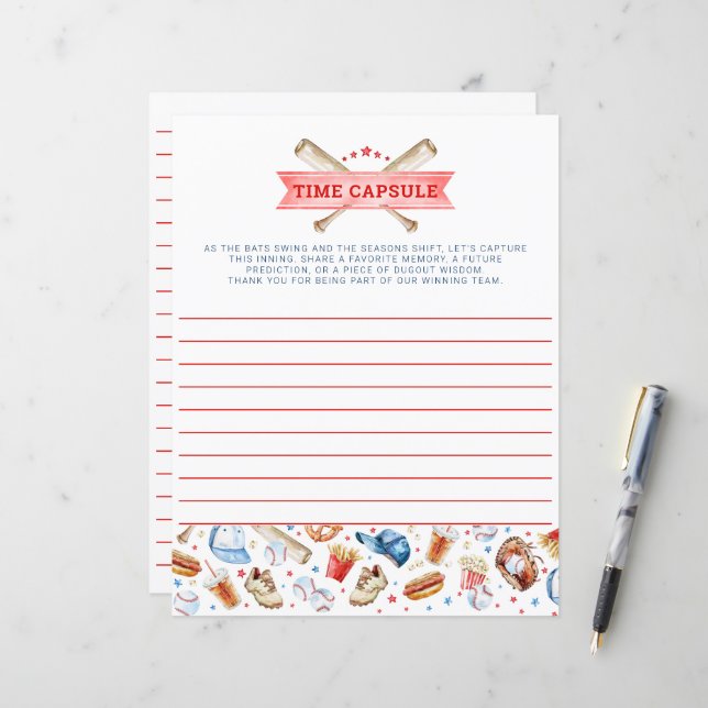 Placa de jogo de cápsula de tempo do primeiro aniv (Frente/Verso In Situ)