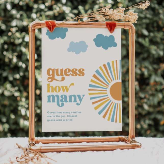 Placa de Jogo Sun Guess Quantos de 8x10 Polegadas (Criador carregado)