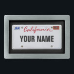 Placa de licença da Califórnia (personalizável)<br><div class="desc">Insira seu nome ou qualquer texto que você queira</div>