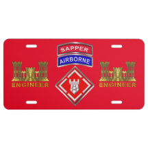 Placa de Licença de Engenheiro Brigada de Sapper