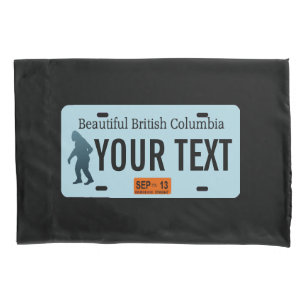 Placa de Licença Sasquatch da Colúmbia Britânica