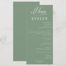 Placa de Local de Nome | Menu Casamento