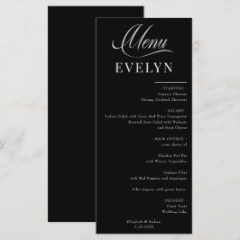 Placa de Local de Nome | Menu Casamento