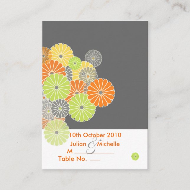 Placa de Local PixDezines, Cartões de visitas Kiku (Frente)