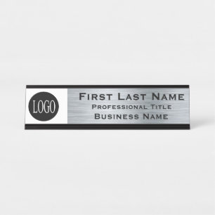 Placa de Logotipo da Sua Empresa para Mesa com Apa