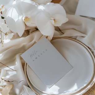 Placa de lugar convidado para Mesa de Vazio Plano