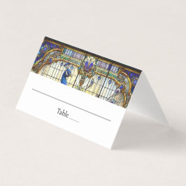 Placa de lugar dobrada de Mesa de pena de peacock