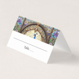 Placa de lugar dobrada de Mesa de pena de peacock