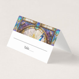 Placa de lugar dobrada de Mesa de pena de peacock