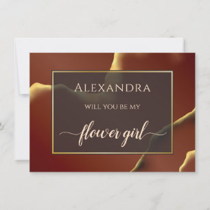 Placa de Madrinha de casamento Abstrato Vermelha I