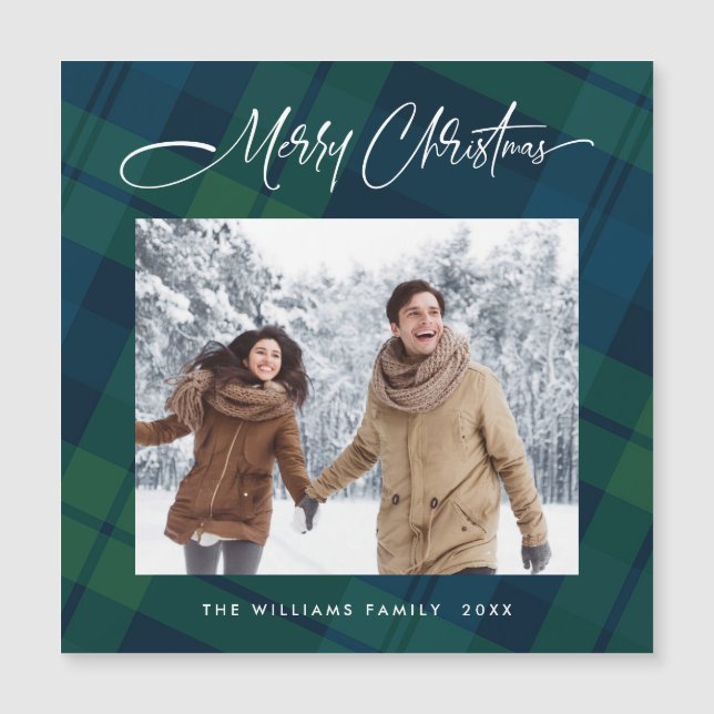 Placa de Magnet FOTO Magnética da Xadrez de Natal  (Frente)