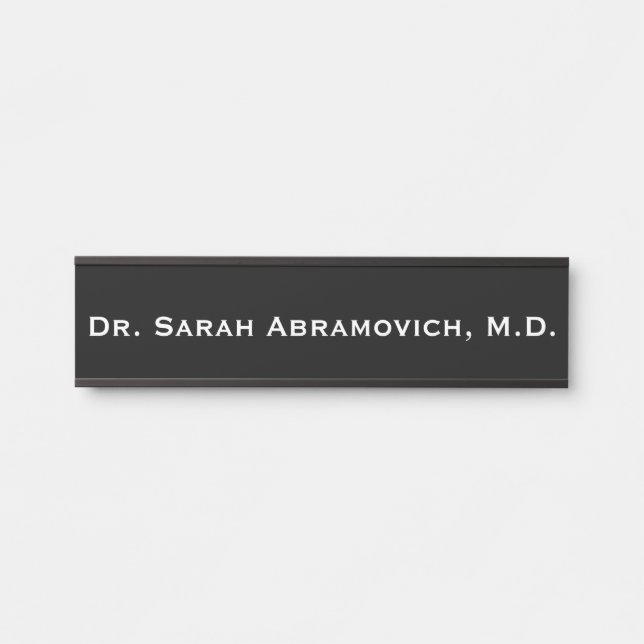 Placa de Médico Consultório Médico Sinal de Porta  (Frente)