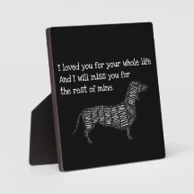Placa de Memorial de Cachorro - Personalizada Dach