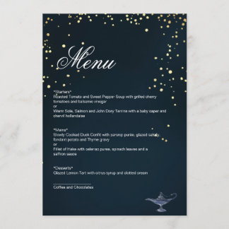 PLACA DE MENU ALADDIN