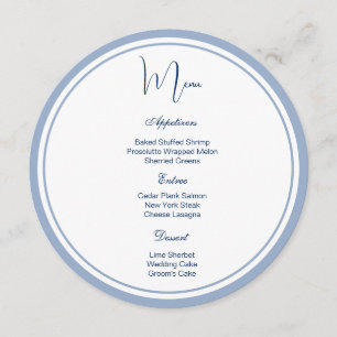 Placa de Menu Círculo