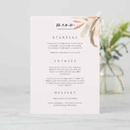Placa de Menu Colocação de Janto de Casamento Cate