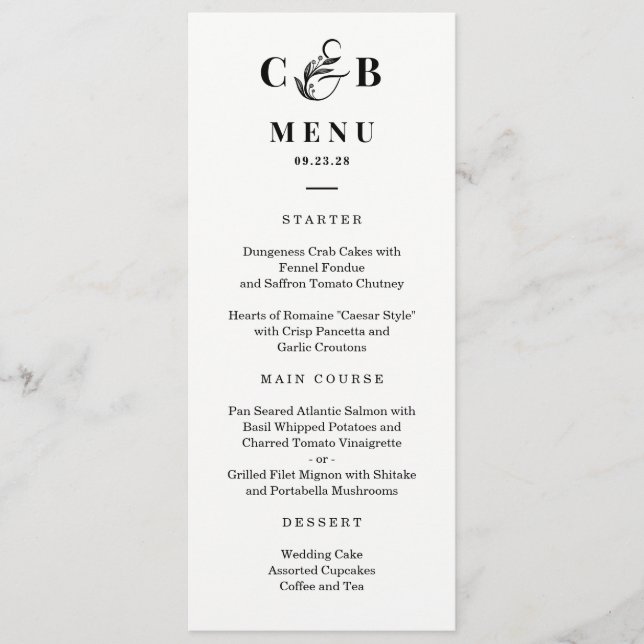 Placa de menu de COR EDITÁVEL Basta (Frente)