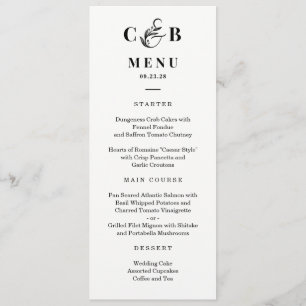 Placa de menu de COR EDITÁVEL Basta