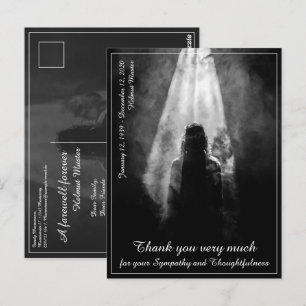 Placa de menu de refeição funerária na luz
