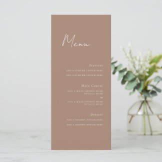 Placa de menu de script mínima