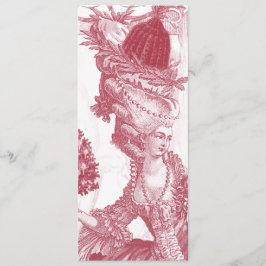 Placa de menu do Nó Joyeux (rouge) para Wendi