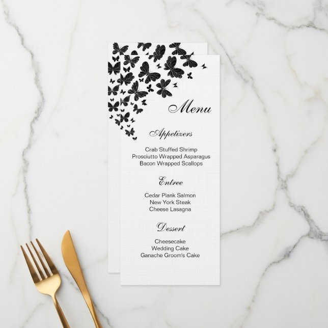 Placa de menu plana (Frente/Verso In Situ)