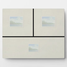 Placa de mesa 8x10 - Painel inferior de 3 imagens