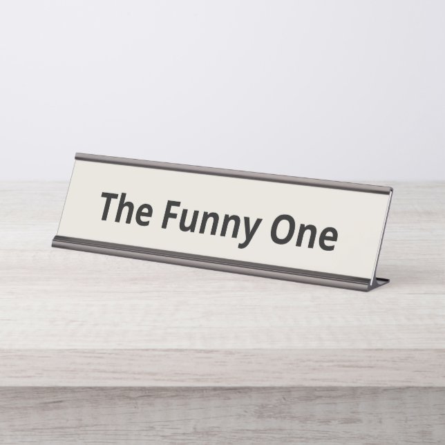 Placa De Mesa A Engraçada Personalizável (Frente)