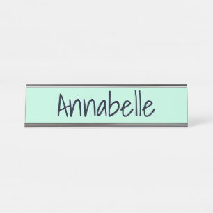 Placa De Mesa Aero Blue Name Plate