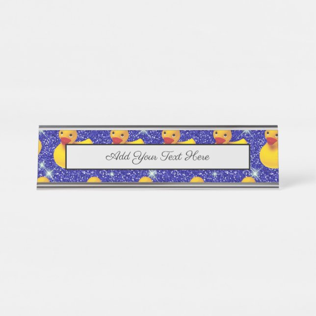 Placa De Mesa Amante de os animais de Fazenda Amarelo de Patos d (Frente)