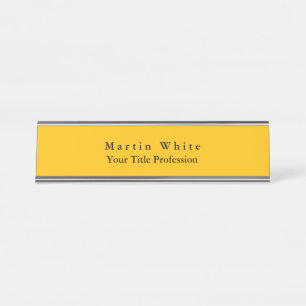 Placa De Mesa Amber Yellow Plain Professional Modern