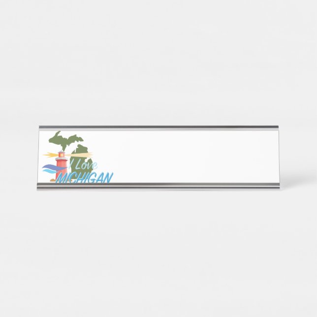 Placa De Mesa Amor Michigan (Frente)
