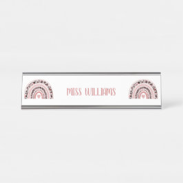 Placa De Mesa Apreciação do Professor Rainbow